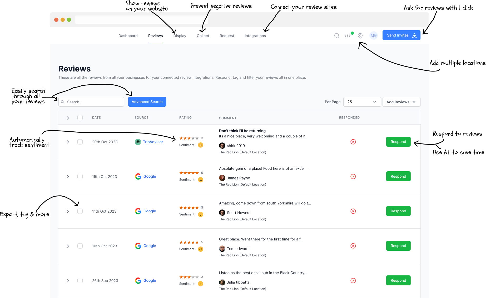 ReviewChicken Dashboard